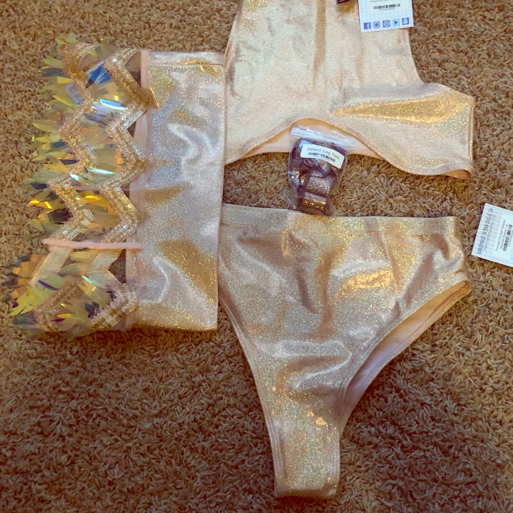 Freedom Ravewear Peresphone two piece set w/skirt